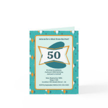 50th Birthday Party Retro Mid Century Any Age