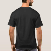 50th Birthday Personalised Men Black And Gold T-Shirt (Back)