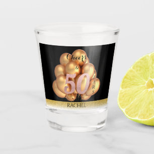 50th Birthday Personalised Shot Glass