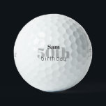 50th Birthday Personalised Titleist Pro V1 Golf Balls<br><div class="desc">"50"  or any age.  Personalised.</div>