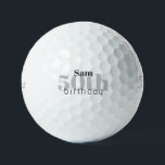 50th Birthday Personalised Titleist Pro V1 Golf Balls<br><div class="desc">"50"  or any age.  Personalised.</div>