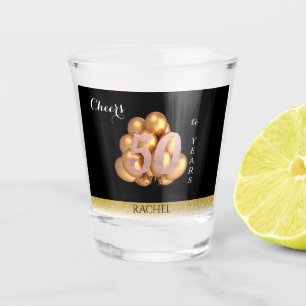 50th Birthday Personalized Shot Glass