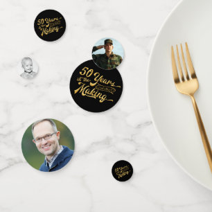 50th Birthday Photo 50 YEARS IN THE MAKING Confetti