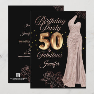 50th Birthday Photo Greeting Card   Personalised