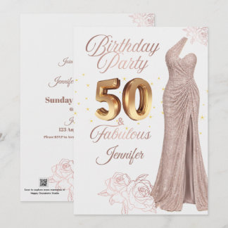 50th Birthday Photo Greeting Card | Personalised