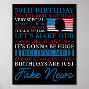 50th Birthday Politigovernment Agencyn Tshirts Poster