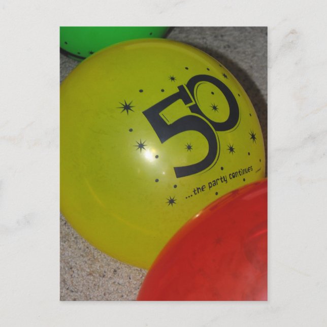 50th Birthday Postcard (Front)