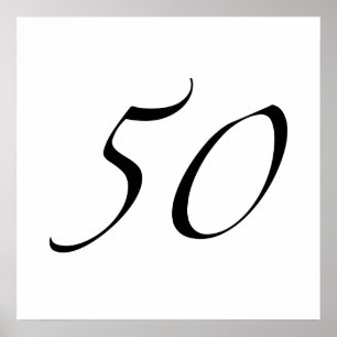 50th Birthday Poster