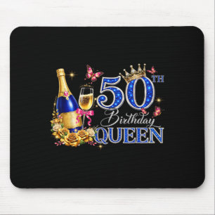 50th Birthday Queen 50 and Fabulous 50 Years Old Mouse Pad