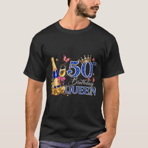 50th Birthday Queen 50 and Fabulous 50 Years Old T-Shirt