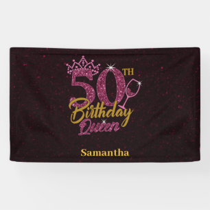 50th Birthday Queen  Banner