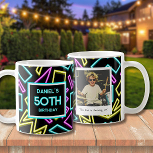 50th Birthday Retro Photo Coffee Mug