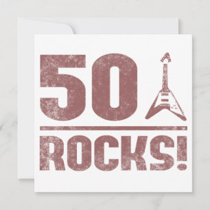 50th Birthday Rocks Card