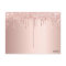 50th birthday rose gold glitter save the date