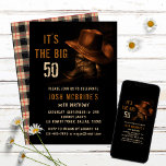 50th Birthday Rustic Cowboy Hat and Leather Boots Invitation<br><div class="desc">This design features a pair of leather cowboy boots with hat and your personalised 50th birthday party invitation information below. Personalise by editing the text or delete text in the text boxes #party #invitations #invites #50thbirthday #birthday #birthdayparty #50th #partyinvitations #personalizedinvitations</div>