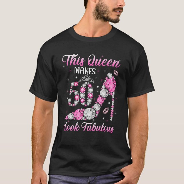50Th Birthday S For Women Queens 1972 Diamond High T-Shirt (Front)
