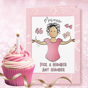 50th Birthday Snarky Sassy Female Cartoon Card