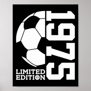 50th Birthday Soccer Limited Edition 1975  Poster