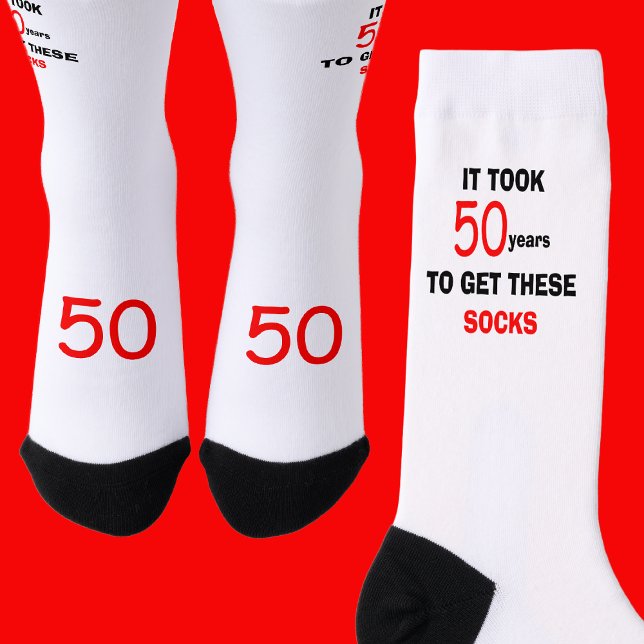 50th Birthday Socks Men Funny (Creator Uploaded)