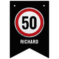 50th Birthday Speed Limit Sign CUSTOM AGE & NAME