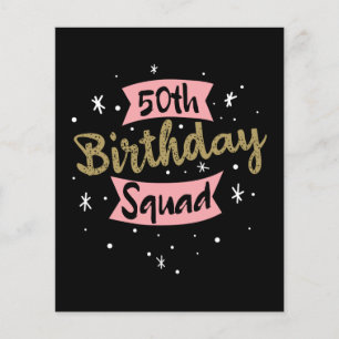 50th Birthday Squad Flyer