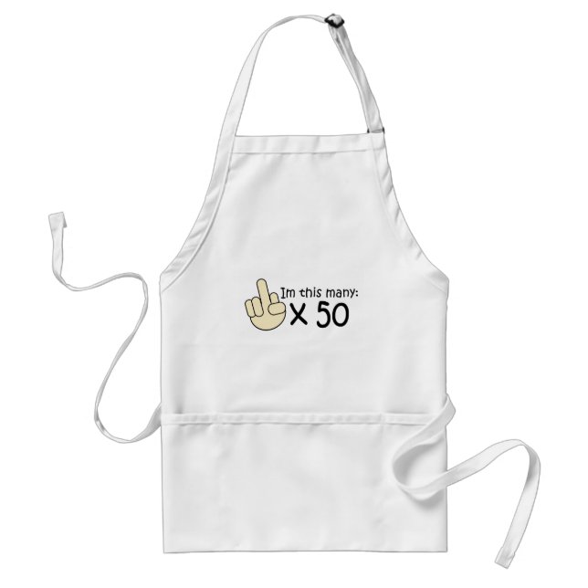 50th Birthday Standard Apron (Front)