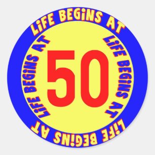 50th Birthday Sticker