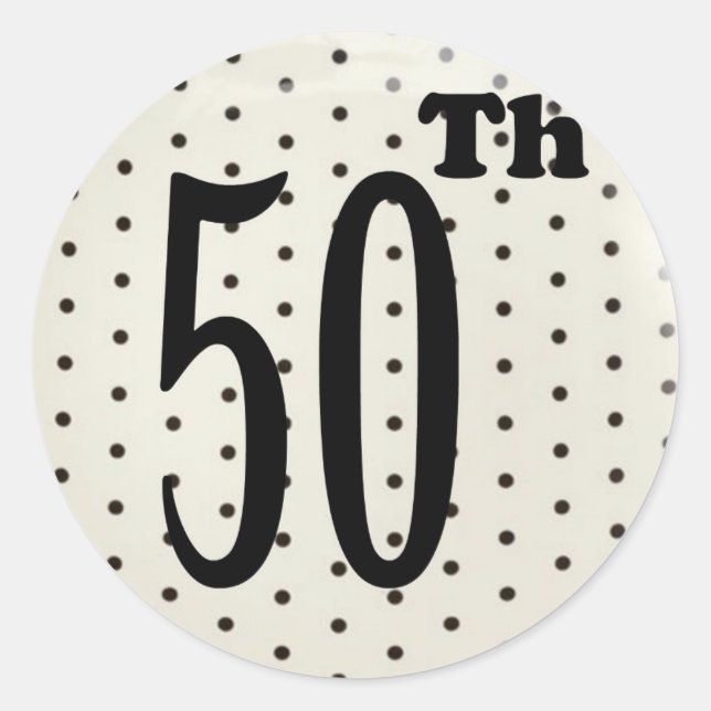 50th Birthday Stickers (Front)