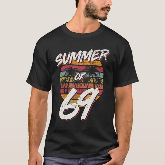50th Birthday Summer of 69 Mum Daddy T-Shirt (Front)
