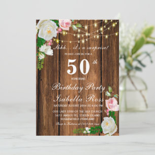 50th Birthday Surprise Invitations