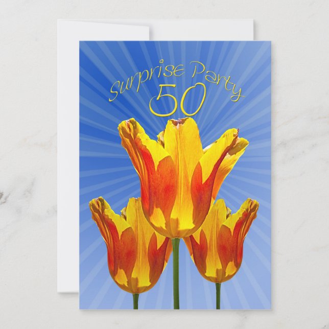 50th birthday surprise party invitation (Front)