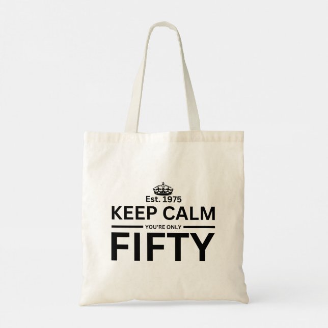 50th birthday Tote Bag (Back)
