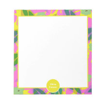 50th birthday tropical yellow colourful  Sticker
