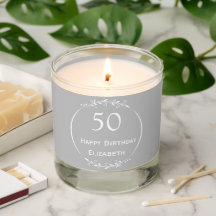 50th Birthday | Vanilla & Sandalwood | Grey