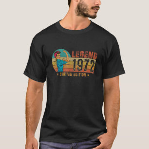 50th Birthday Vintage 1972 Legend Since 1972 For M T-Shirt