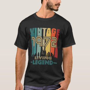 50Th Birthday Vintage 1972 Living Legend 50Th Anni T-Shirt