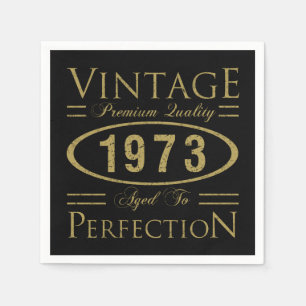 50th Birthday Vintage 1973 Napkin