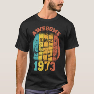 50th Birthday Vintage 1973 Retro 50 Years old Guit T-Shirt