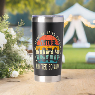50th Birthday Vintage 1976 Limited Edition Insulated Tumbler