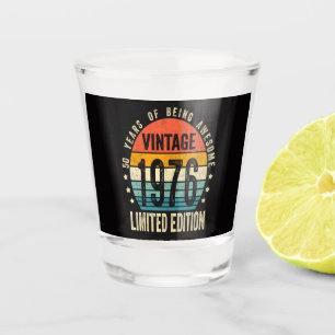 50th Birthday Vintage 1976 Limited Edition Shot Glass