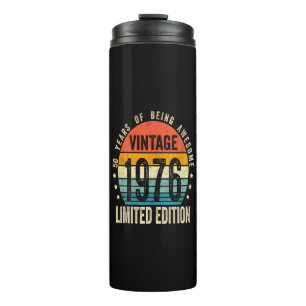 50th Birthday Vintage 1976 Limited Edition Thermal Tumbler