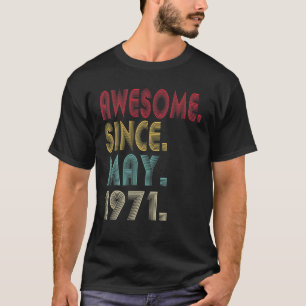 50Th Birthday Vintage June 1971 50 Years Old Retro T-Shirt