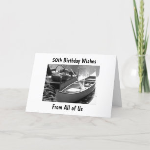 "50th" BIRTHDAY WISHES FROM ALL OF US Card