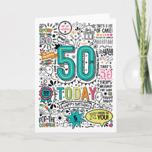 50th Birthday Wishes Printable Card