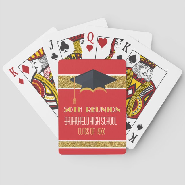 50th Class Reunion Custom Playing Cards (Back)