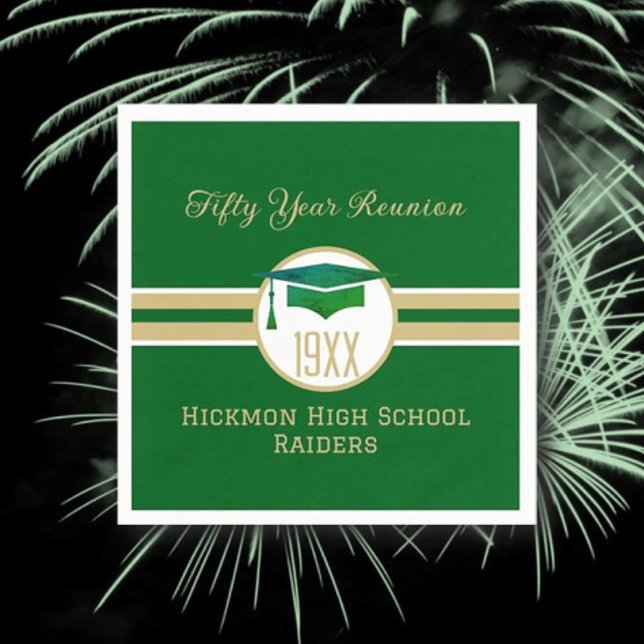 50th Class Reunion party napkins (Creator Uploaded)