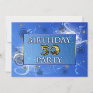 50th Cosmic party invitation
