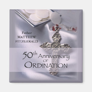 50th Custom Name Ordination Anniversary Chalice Magnet