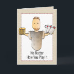 50th Funny Poker Hand Gambling Birthday Card<br><div class="desc">Looking for a card to "poke" a little fun at someone? This funny card can be personalised with his name to add a custom touch!</div>