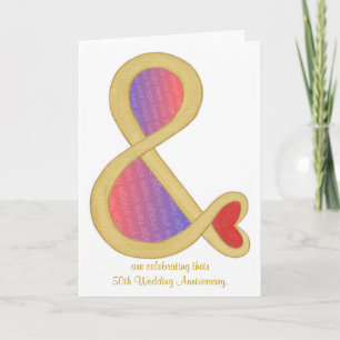 50th Gold Anniversary Invitations, And & Sign Invitation